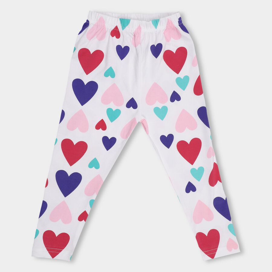 Girls' Legging , ऑफ व्हाइट, large