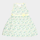 Girls Cotton Frock, Light Green, small image number null