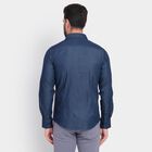 Men's 100% Cotton Casual Shirt , Mid Blue, small image number null