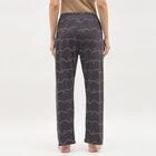Women's Charcoal Grey Relaxed Fit Printed Pyjama, गहरा ग्रे, small image number null