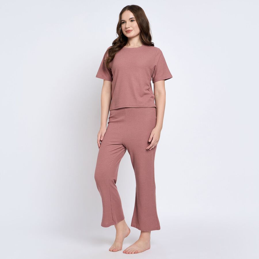 Ladies' Night Suit, हल्का गुलाबी, large image number null