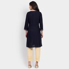Ladies' Kurta, Navy Blue, small image number null