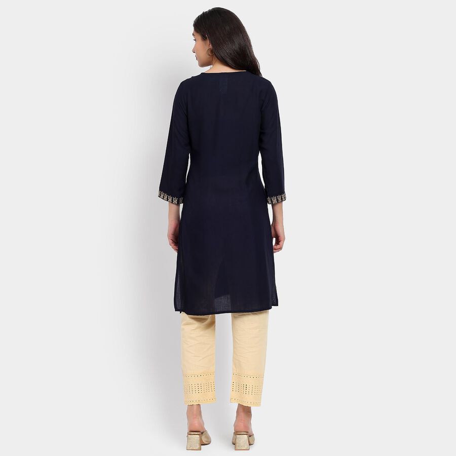 Ladies' Kurta, Navy Blue, large image number null