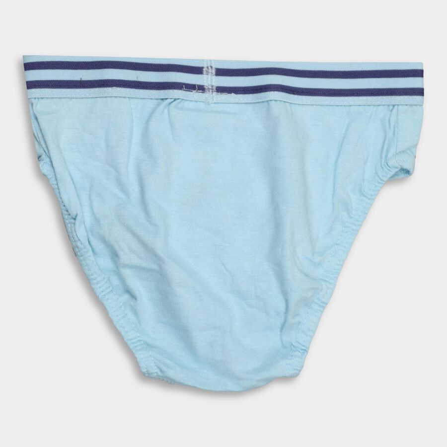 Boys' 100% Cotton Briefs , हल्का नीला, large
