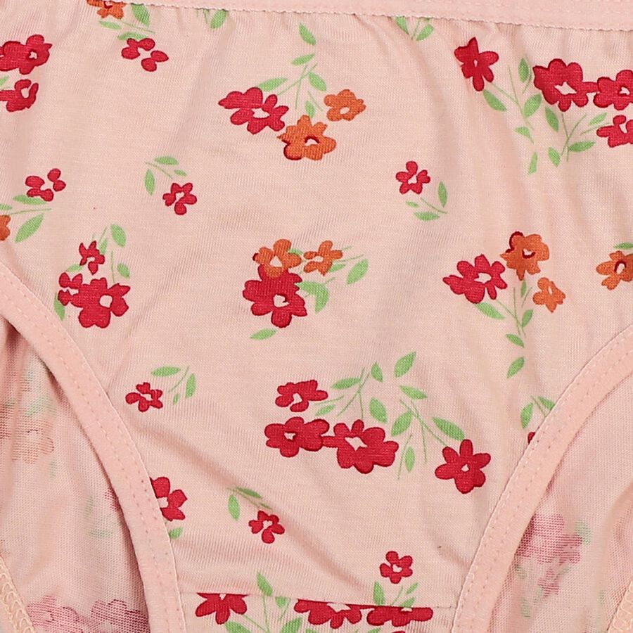 Girls Pink Regular Fit Solid Panty, गुलाबी, large