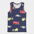 Boys All Over Print T-Shirt, Navy Blue, small image number null