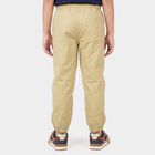 Boys' Beige Regular Fit Jogger Trousers, Beige, small