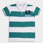 Boys' 100% Cotton Half Sleeves T-Shirt , गहरा हरा, small image number null