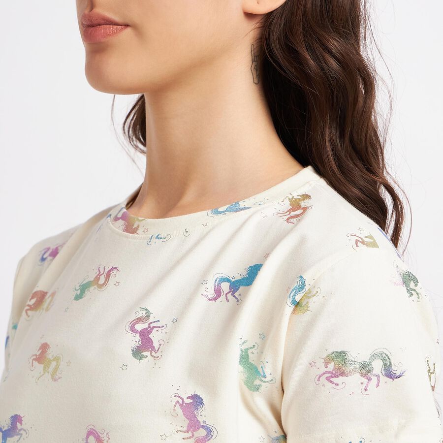 Cotton Nighty, Off White, large image number null