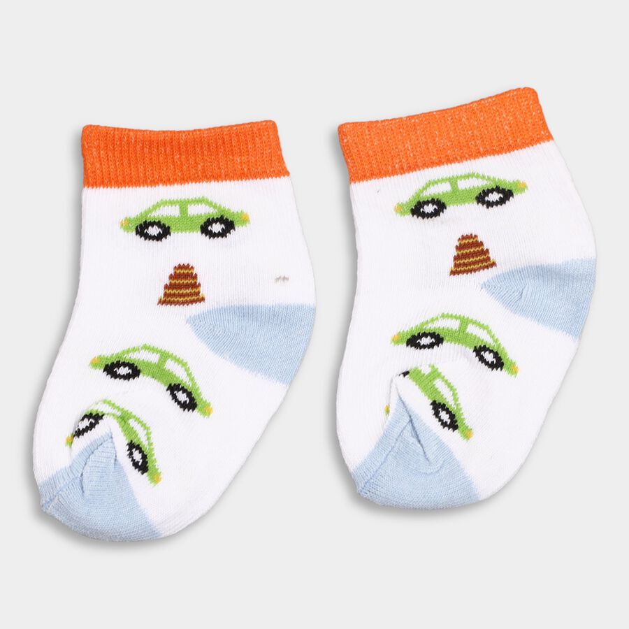 Infant's Socks (Pack of 3), Off White, large