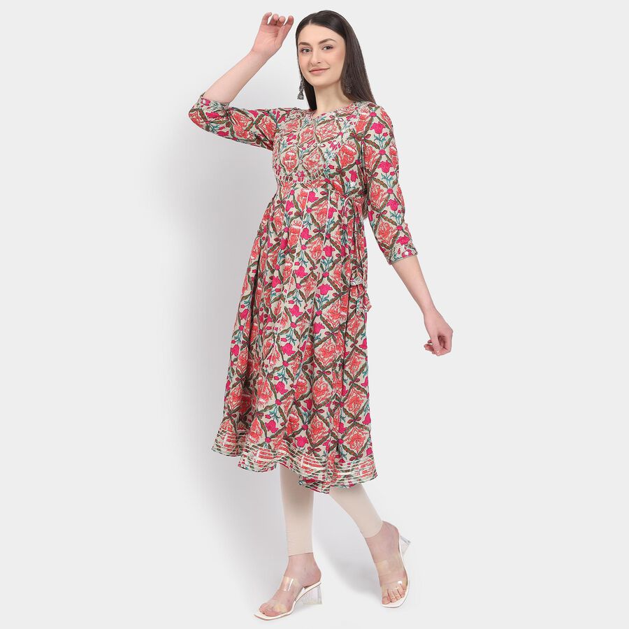 Ladies' Kurta, Beige, large image number null