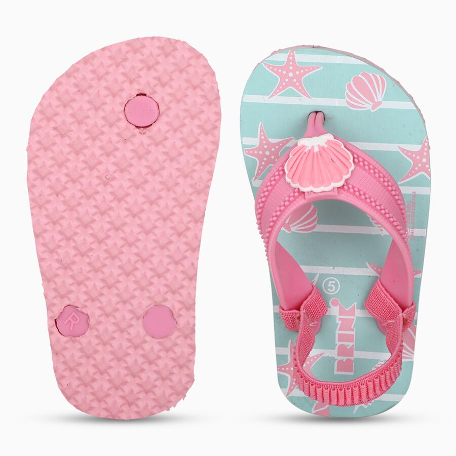Kids Blue Flip-Flop Slippers, Blue, large