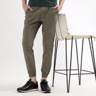 Men's Jogger Slim Fit Casual Trousers, Light Green, small image number null