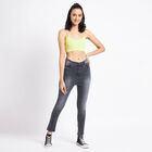 Basic Wash Mid Rise Jeans, Dark Grey, small image number null