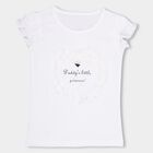 Girls' 100% Cotton T-Shirt , White, small image number null