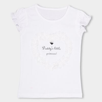 Girls' 100% Cotton T-Shirt 