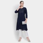 Ladies' Kurta , गहरा नीला, small image number null