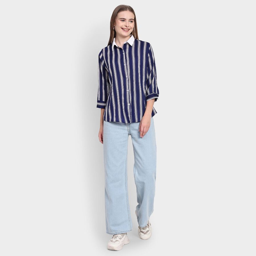 Ladies' Shirt, Navy Blue, large image number null