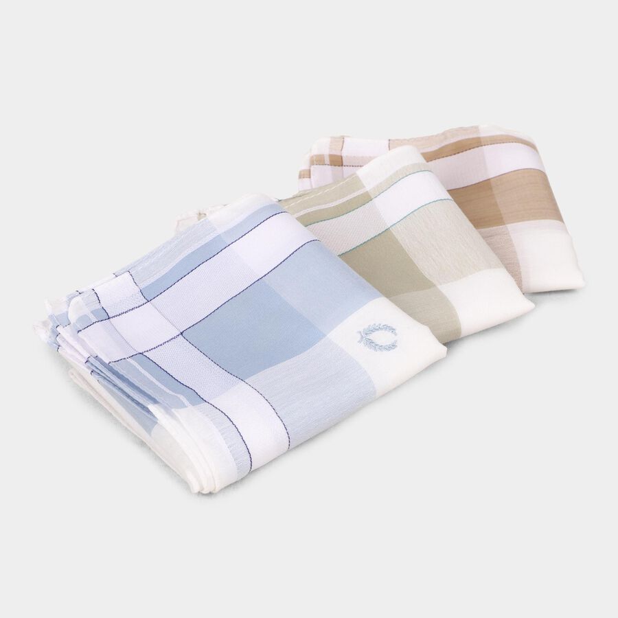 Men's 100% Cotton Hanky , White, large image number null