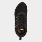 Men's Jet Black Lace-Up Sports Shoes, काला, small