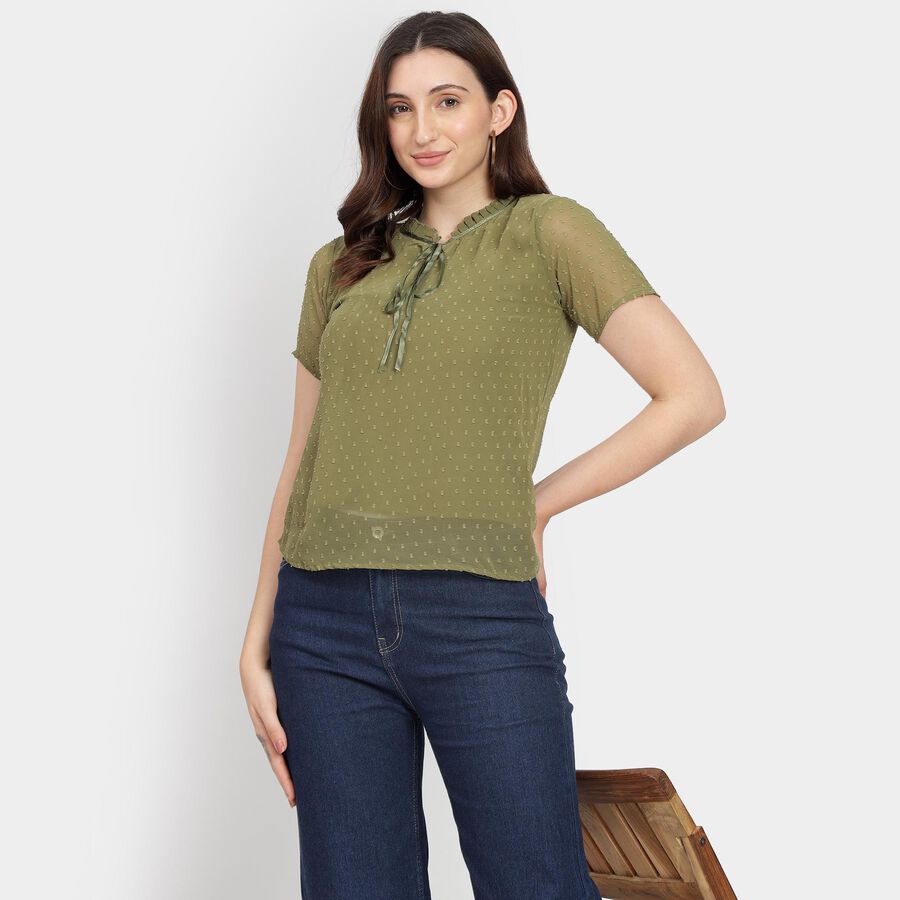 Ladies' Top, हल्का हरा, large image number null
