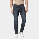 Men's Dark Grey Slim Fit Faded Jeans, गहरा ग्रे, small