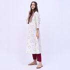 Women's Rich Ivory White Embroidered Ethnic Set, Maroon, small image number null