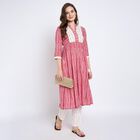 Ladies' Kurta Pyjama Set, Fuchsia, small image number null