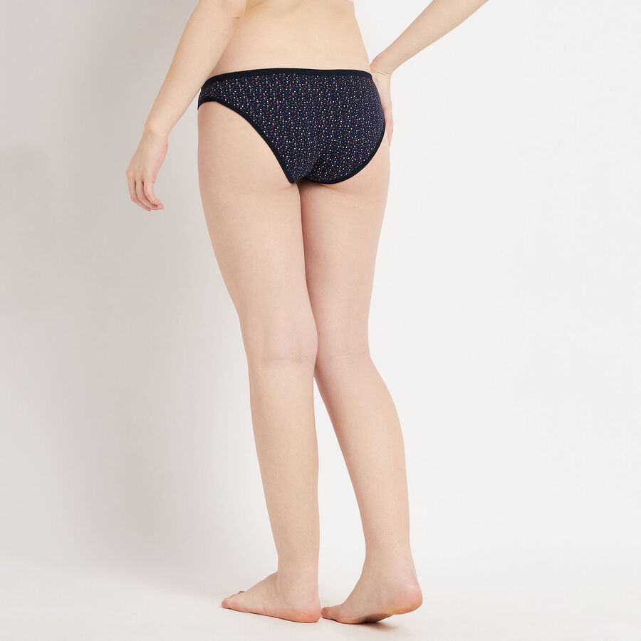 Cotton Printed Panty, Mid Blue, large image number null