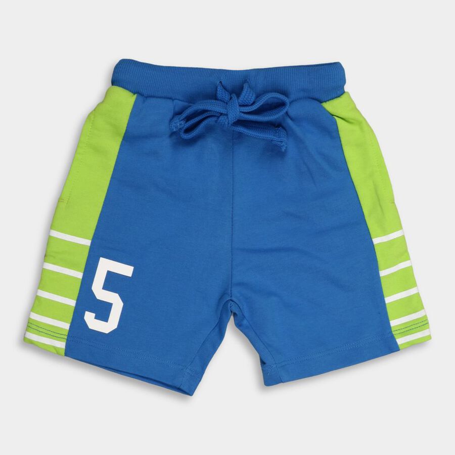 Boys' 100% Cotton Bermudas, Light Blue, large image number null