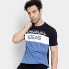 Round Neck T-Shirt, Navy Blue, small image number null