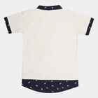 Boys All Over Print T-Shirt, Ecru Melange, small image number null