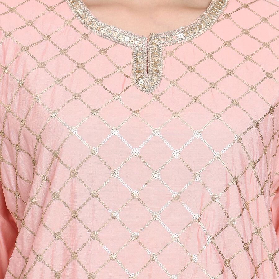 Ladies' Ethnic Set, गुलाबी, large image number null