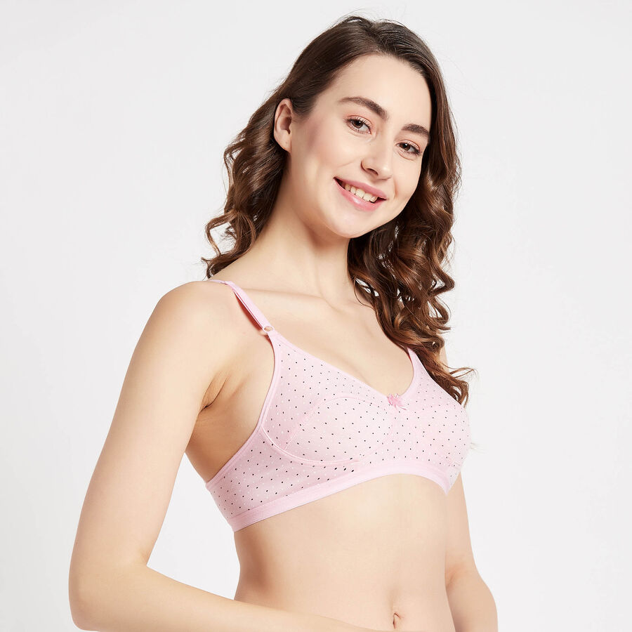 Printed Bra, Light Pink, large image number null