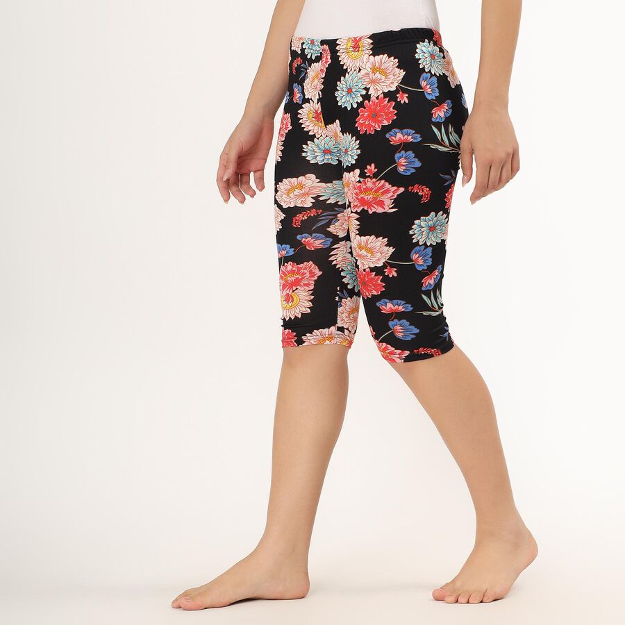 Ladies' Flared Capri , काला, large image number null