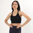 Ladies' Sports Bra, Black, small image number null