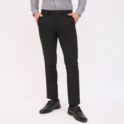 Men's Fixed Waist Slim Fit Formal Trousers