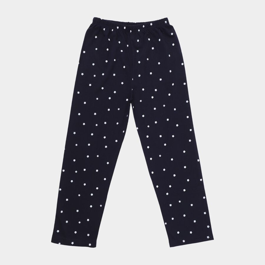 Girls' Pyjama, नेवी ब्लू, large