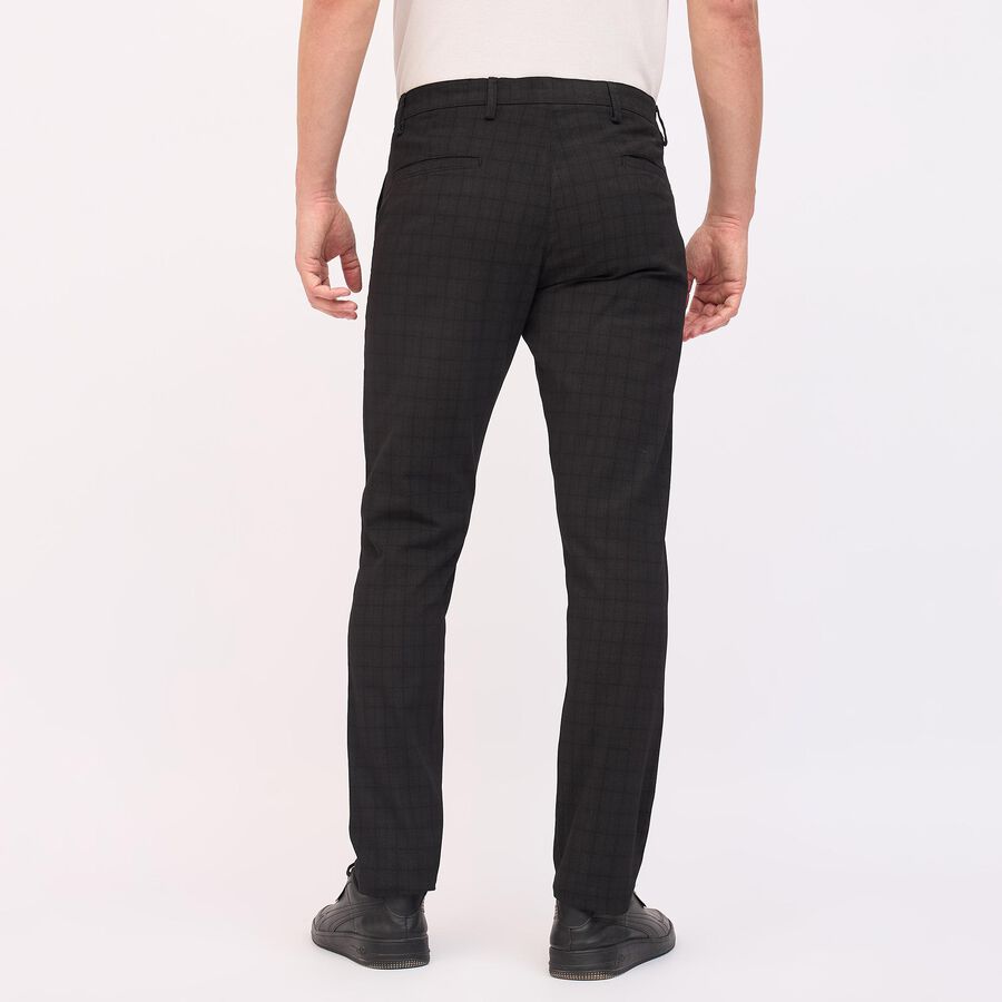 Men's Slim Fit Casual Trousers, Black, large image number null