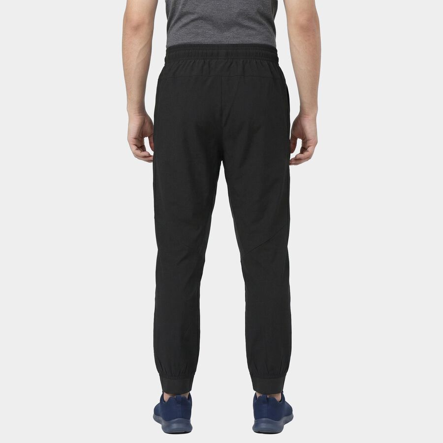 Men's Grey Regular Fit Track Pants, गहरा ग्रे, large
