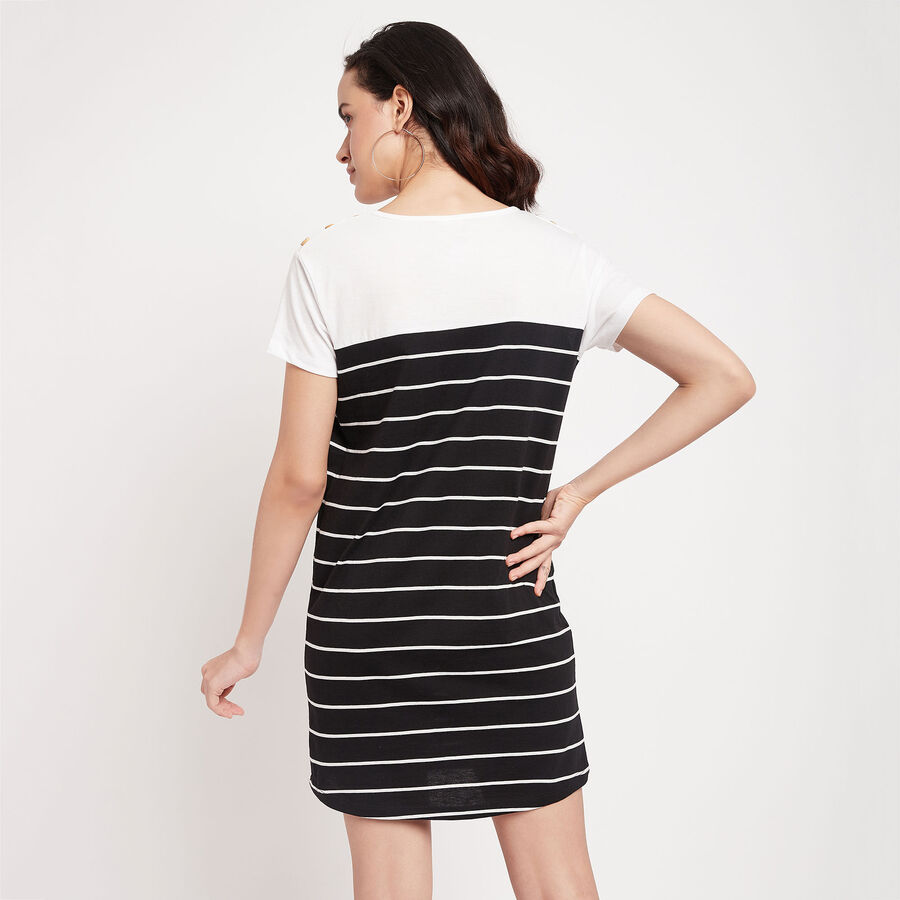 Stripes Dress, Black, large image number null