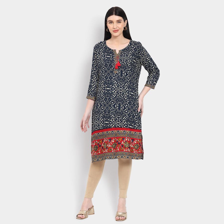 Ladies' Kurta , Dark Blue, large image number null