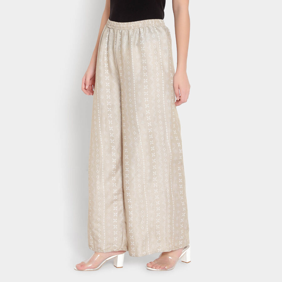 Printed Palazzo, Beige, large image number null