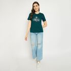 Ladies' Round Neck T-Shirt, Dark Green, small image number null