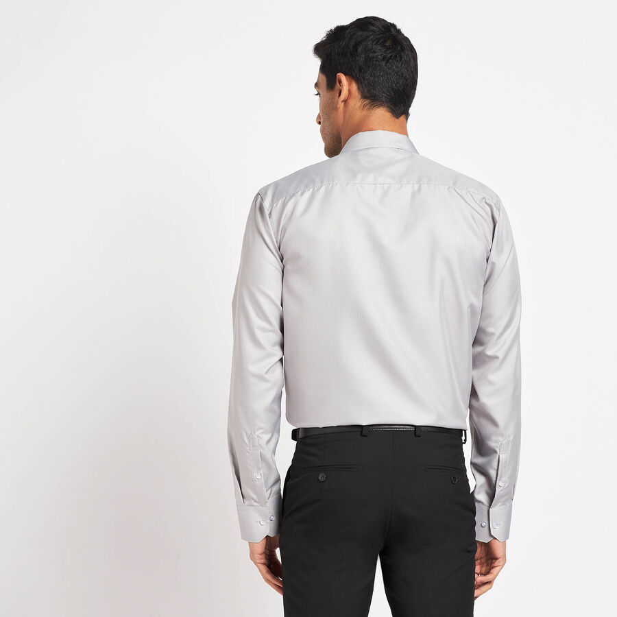 Solid Formal Shirt, Light Grey, large image number null