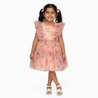 Girls' Versatile Everyday and Occasion Wear Frock, Light Pink, small