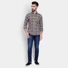 Cotton Checks Casual Shirt, Yellow, small image number null