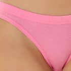 Women's Bright Pink Regular-Fit Bikini Panty, Pink, small image number null