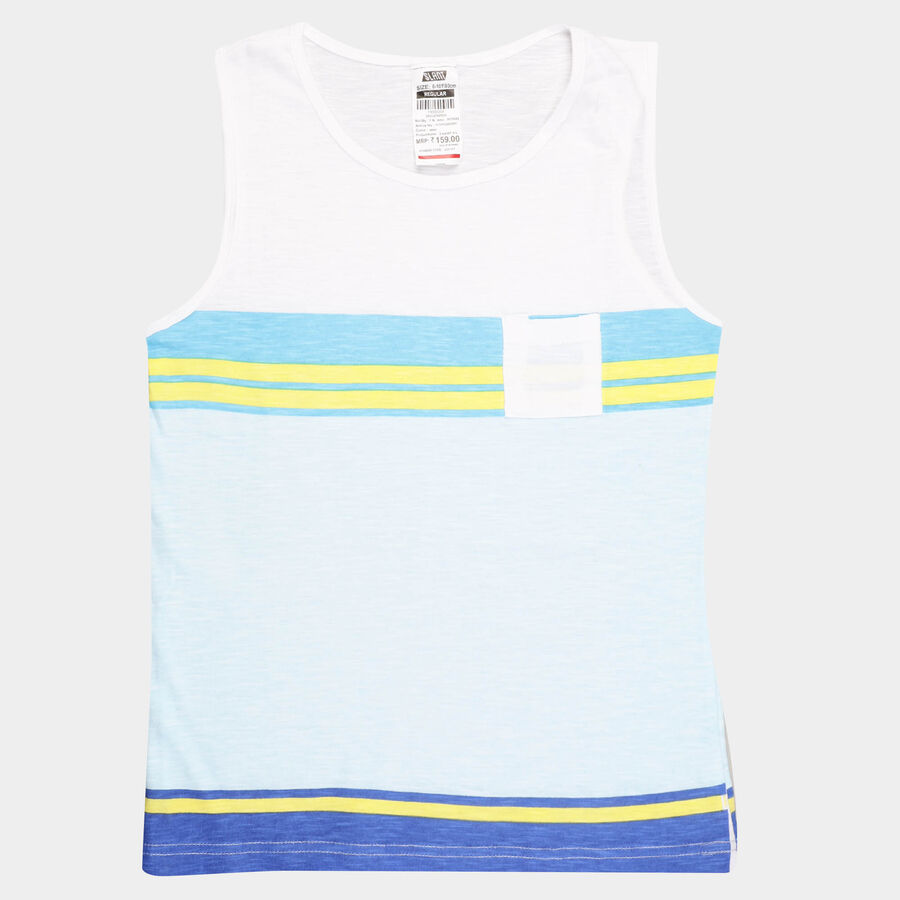 Boys Cotton T-Shirt, White, large image number null