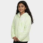 Girls Light Mint Green Hooded Casual Sweatshirt, हल्का हरा, small image number null